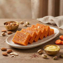 Carrot Ghee Mysorepak